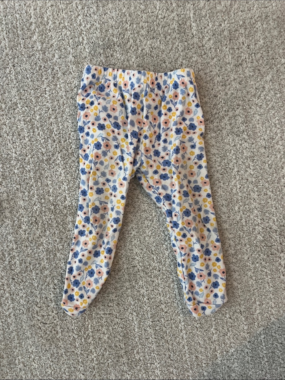 Carter's Floral Leggings 12m EUC